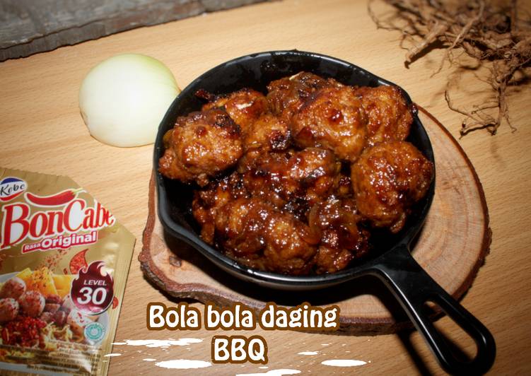 Bakso bakar saus bbq