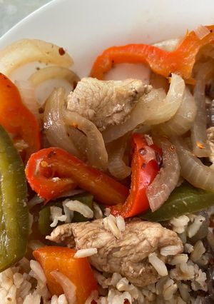 Una foto de Fajitas de pollo del chef Oropeza