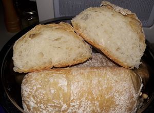 Una foto de Ciabatta sin amasar