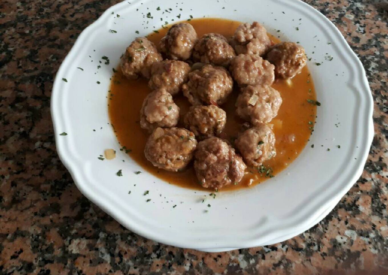 Albóndigas de pollo al pimentón