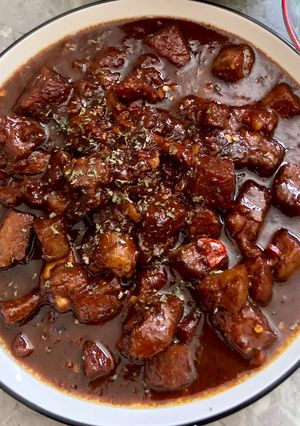 Foto resep Dada Ayam Kecap Ricecooker / Pan