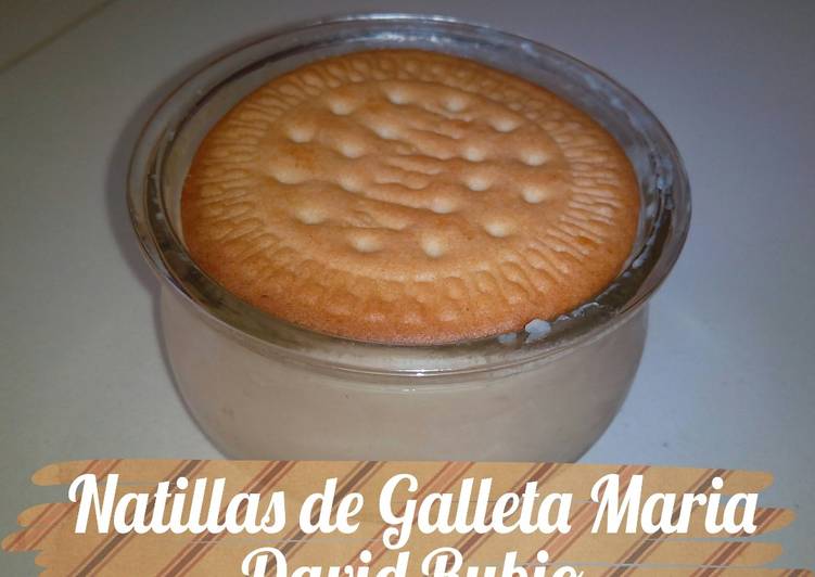 Natillas de galleta maría