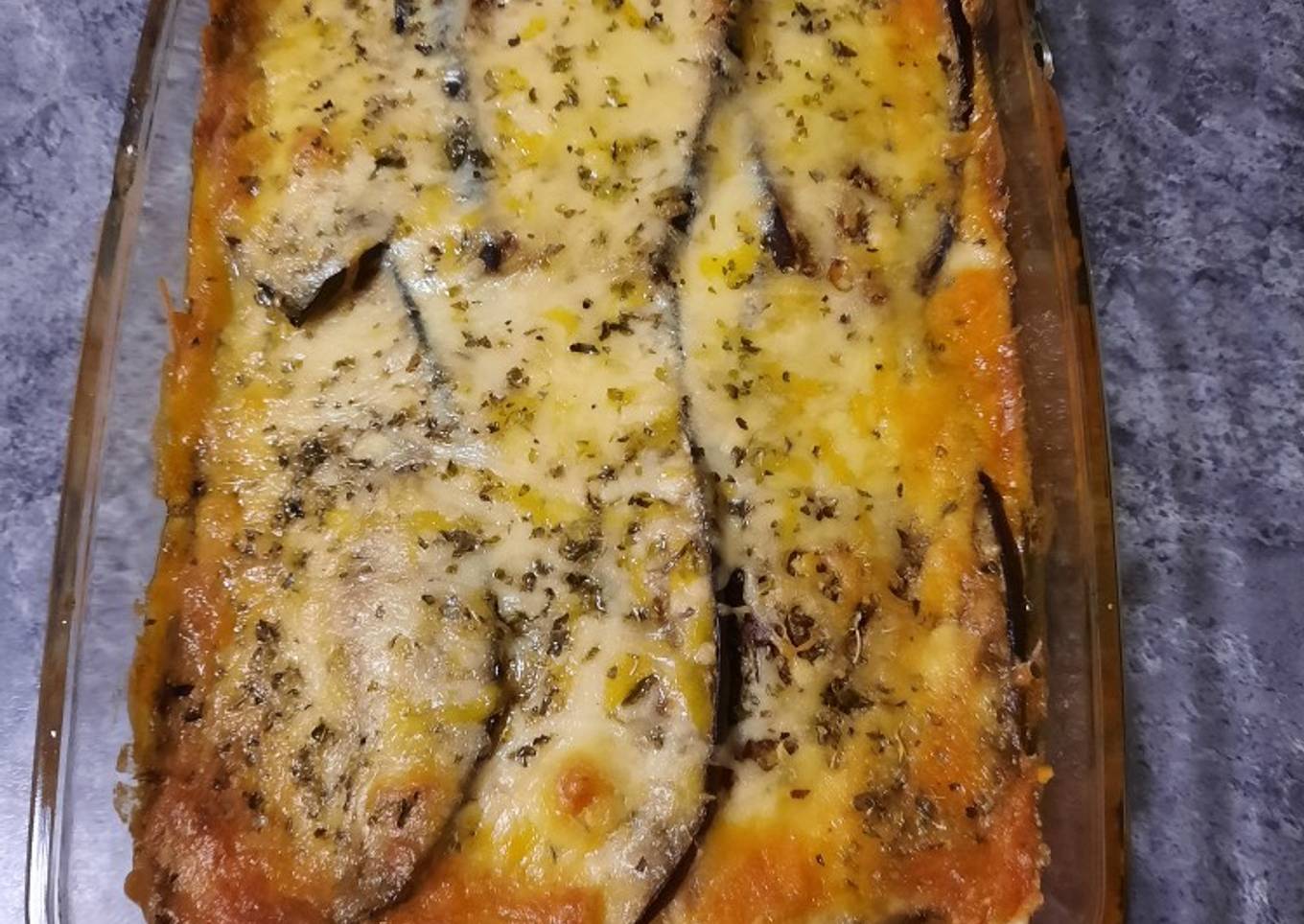 Lasaña de Berenjenas con Jamón y Queso