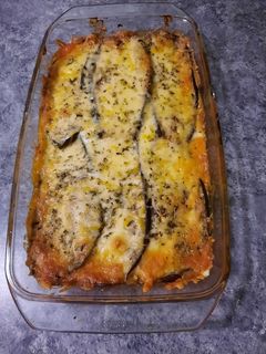 Una foto de Lasaña de Berenjenas con Jamón y Queso