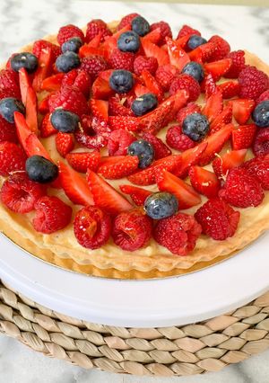 Une photo de Tarte aux fruits rouges