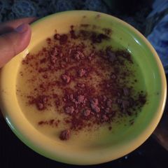A picture of Mango choco custard.