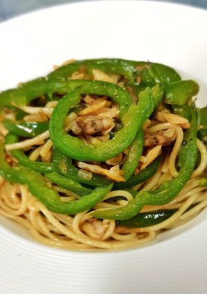 รูปของ สปาเก็ตตี้หอยลายพริกหวาน