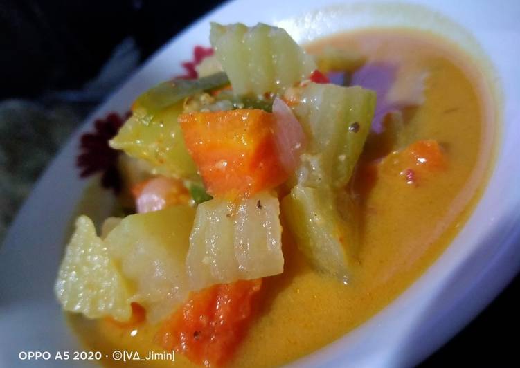 Cara Gampang Menyiapkan Sayur Kuah Santan 🥕🥥, Bikin Ngiler