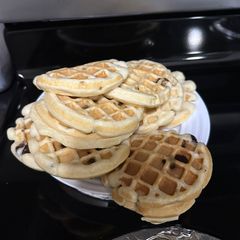 A picture of Chocolate waffles party.