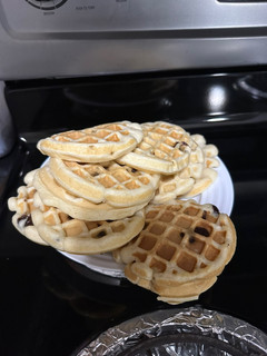 A picture of Chocolate waffles party.