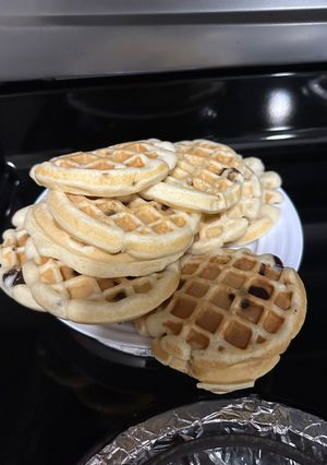 A picture of Chocolate waffles party.