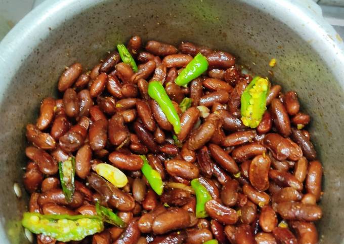 Recipe of Homemade Rajma masala fry healthy snacks