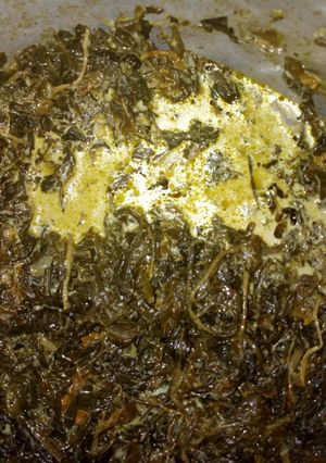 A picture of Kenyan veggies in milkcream.