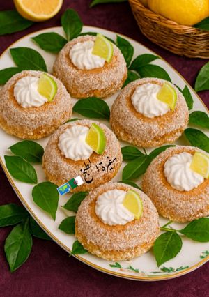 صورة لوصفة ميني موسكوتشو محشي بكريمة الليمون منعش🍋