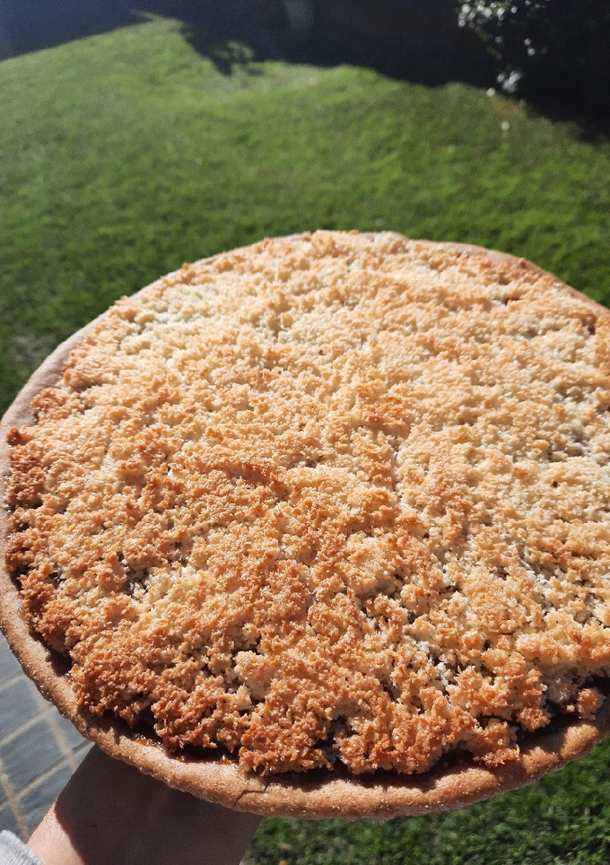 Una foto de Tarta de coco y dulce de leche