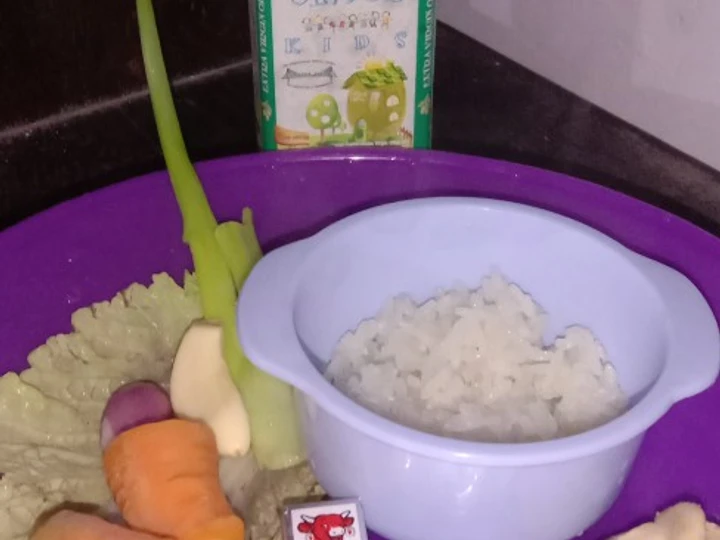 Langkah Mudah untuk Membikin Resep MPASI 6m Bubur Ayam Sayur yang Uenak Anti Ribet, Bisa Manjain Lidah