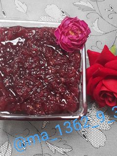 عکسی از دستور مربای گل محمدی تازه