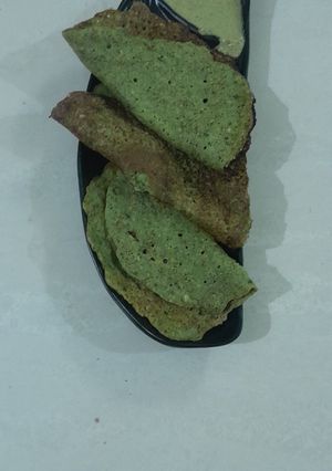 A picture of Mung beans dosa.