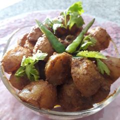 A picture of Chatpati masala aloo sabji.