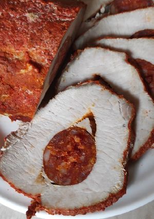 Kolbásszal töltött karaj recept fotója