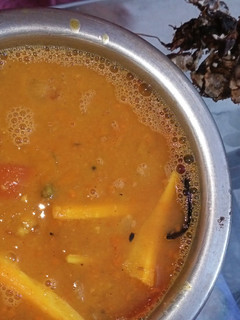 A picture of Sambar with tamerind.