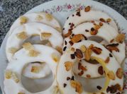 Una foto de glaseado para rosquita