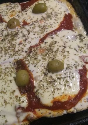 Una foto de Pizza a la plancha sin tacc (Vegan)