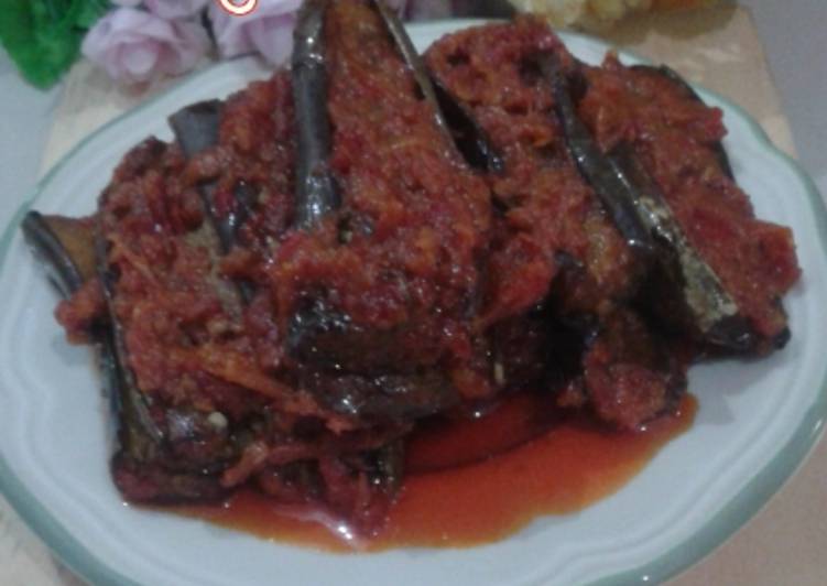 Resep: Terong Balado Merah Irit Untuk Jualan