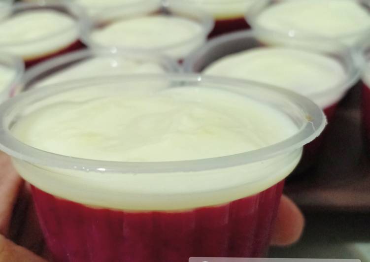 Resep Puding Buah Naga Susu Coklat yang Lezat
