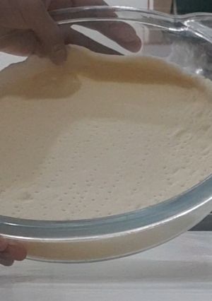 A picture of Perfect pizza dough at home.