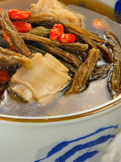 【長豆菜乾排骨湯】古早味的回憶,簡單料理 的食譜成品照片