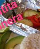 Filete de pescado empapelado