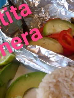 Una foto de Filete de pescado empapelado