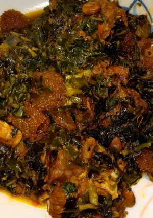 A picture of Vegetable soup.