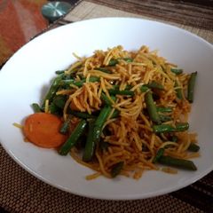 A picture of Spicy veggy pasta.