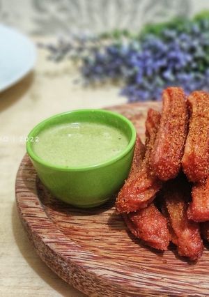 Foto resep Churros Buah Naga (MPASI 12m+)