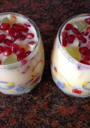 A picture of Sugar Free Fruit Custard.