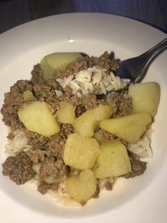Foto de Carne picada com batatas