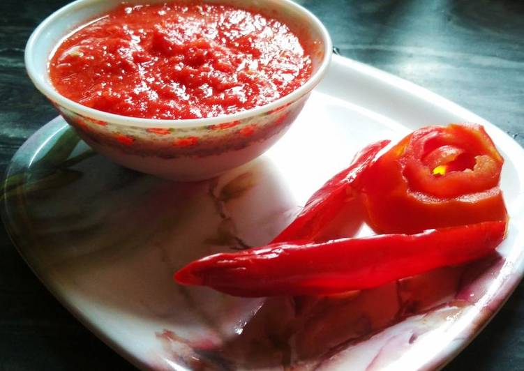 Recipe: Yummy Lal Mirch or Tamatar ki chutney