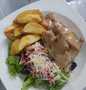 Langkah Mudah untuk Menyiapkan Chicken Steak Potato Wedges and Fresh Salad Anti Gagal