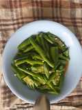 Tumis okra buncis saos tiram