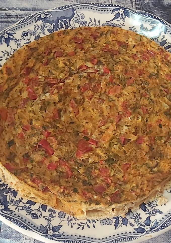 Una foto de Tortilla de aprovechamiento en microondas