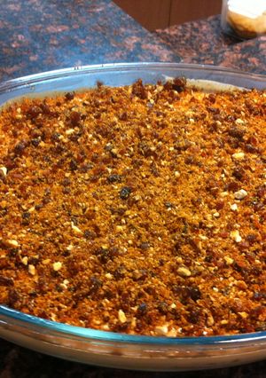 A picture of Walnut Cream Caramel Dessert.