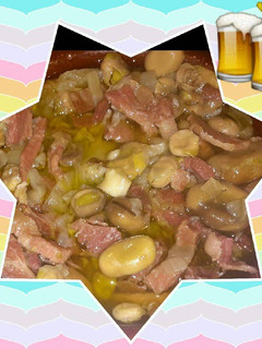 Una foto de Habas con jamón