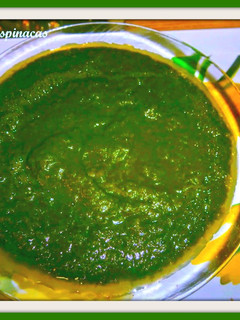 Una foto de Crema de espinacas