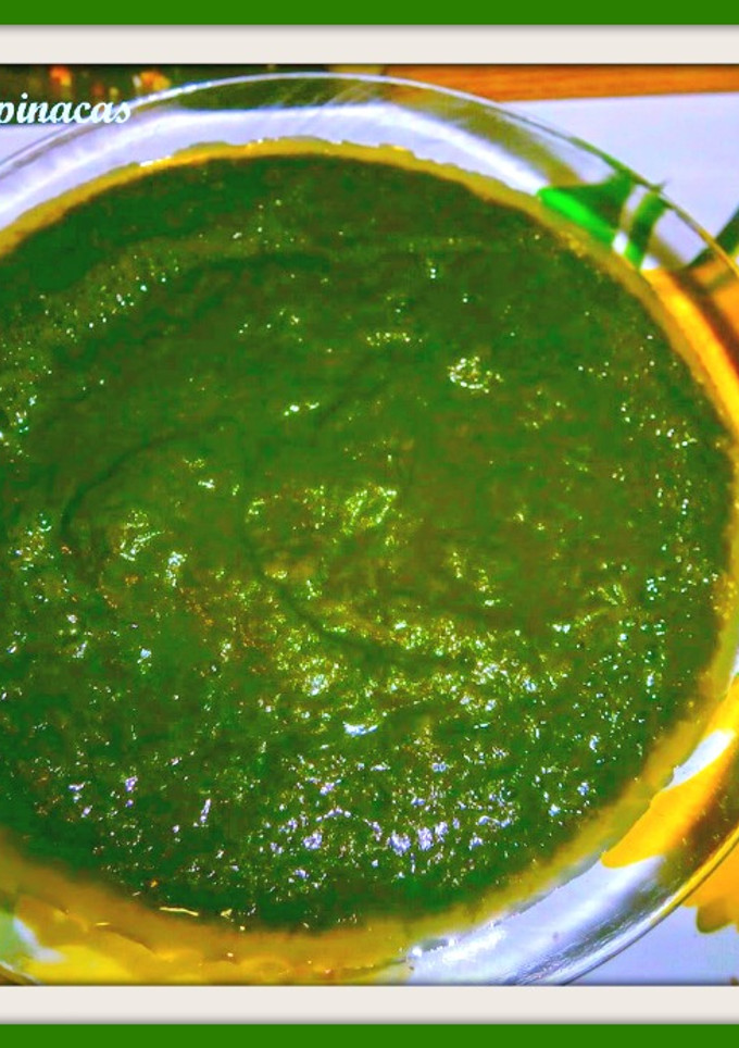 Una foto de Crema de espinacas