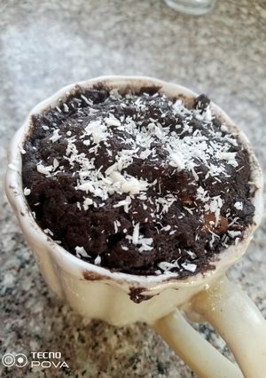 صورة لوصفة كيكه المج في المايكرويف 🍫