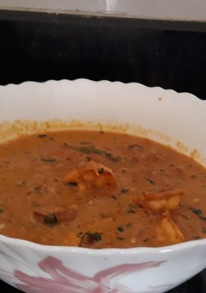 A picture of Prawns Malai Gravy.