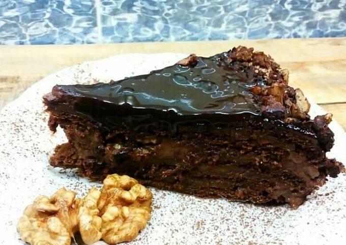 Рецепт - Шоколадный торт с орехами без выпечки | Пошаговые рецепты