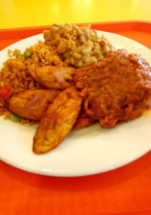 A picture of Jollof Rice.